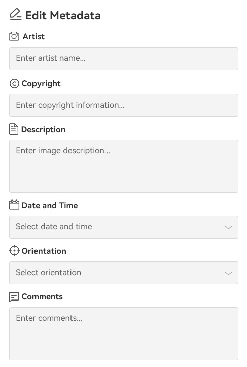 Image Meta Editor