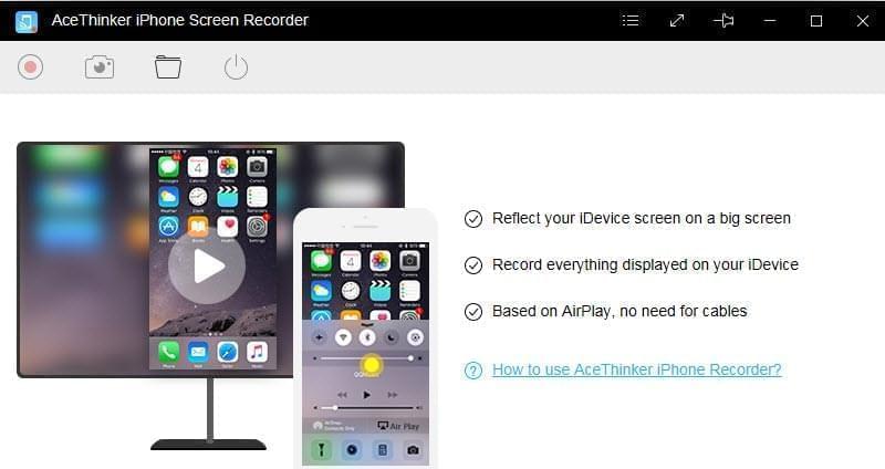 iphone screen recorder interface