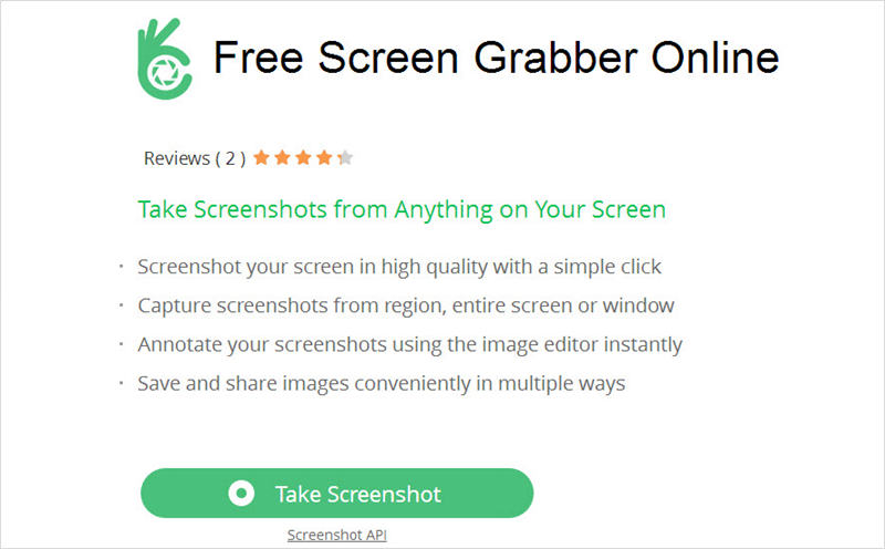 free screen grabber interface