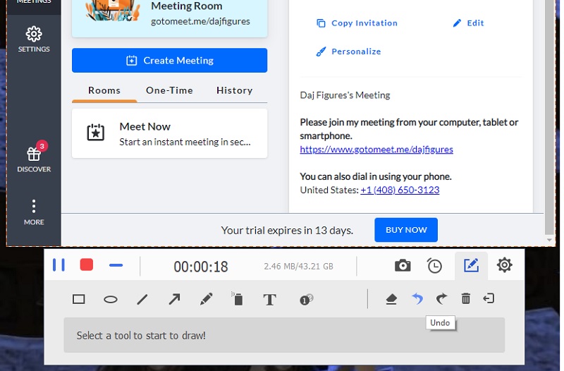how to record a gotomeeting on mac