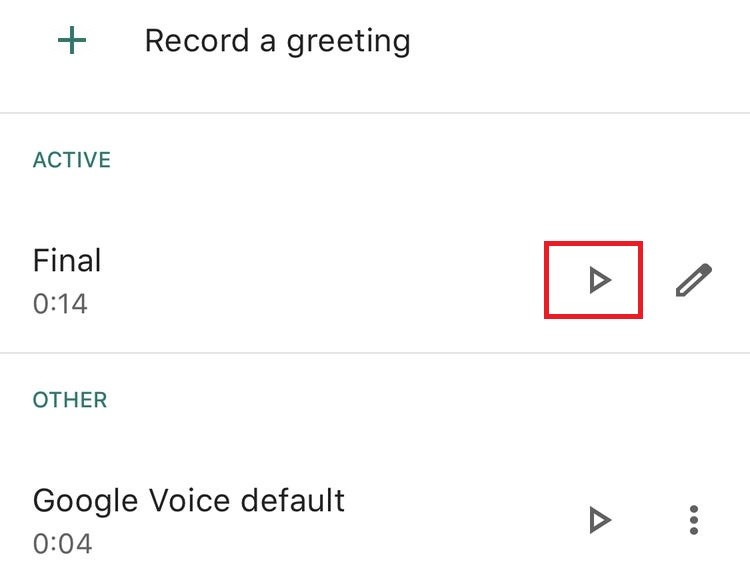 record voicemail message android step3