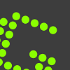 logotipo de tiro verde
