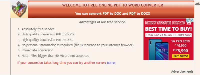 convert online free interface