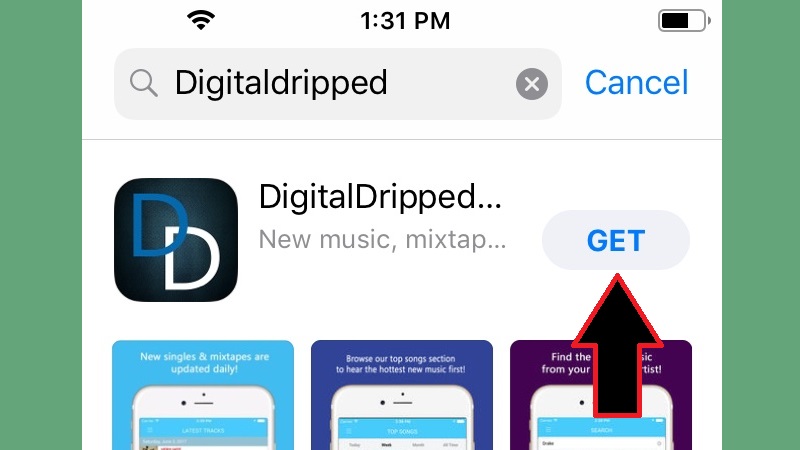 aplicación móvil digitaldripped