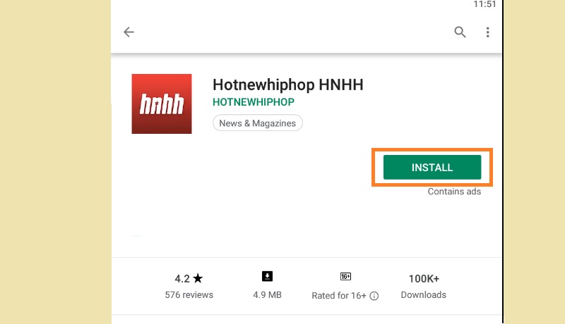 aplicación móvil hotnewhiphop