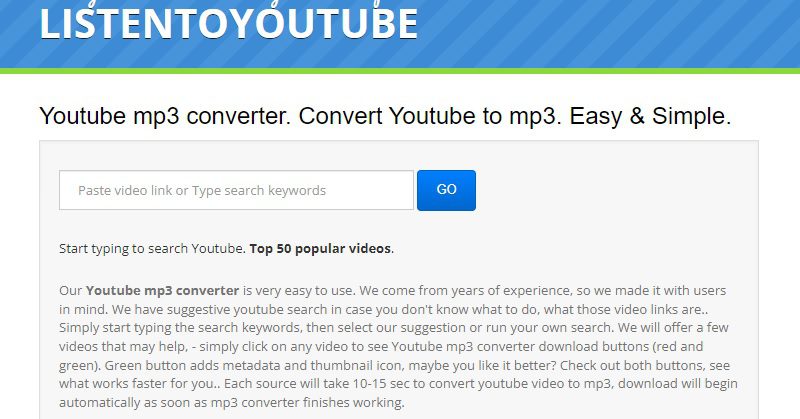 mp3ify alternativa escucha youtube