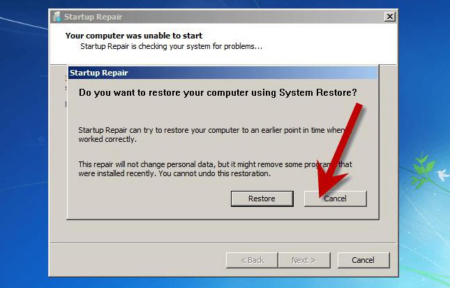 Restore back your previous drivers