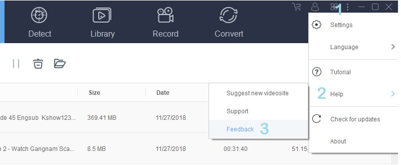 feedback location center