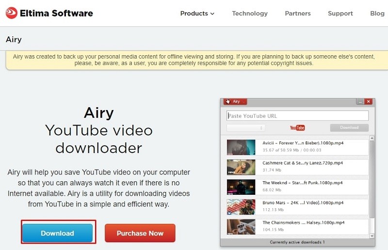 Install airy downloader