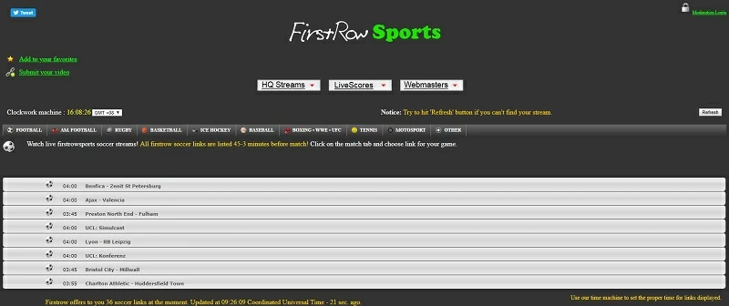 firstrow interface