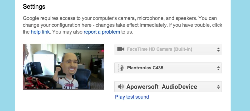 change the speaker output