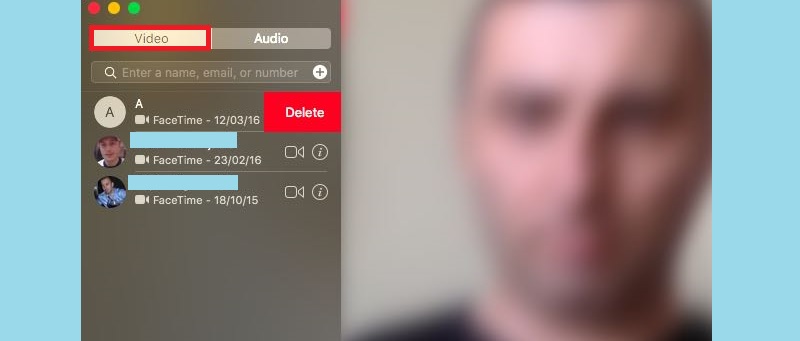 facetime video tab