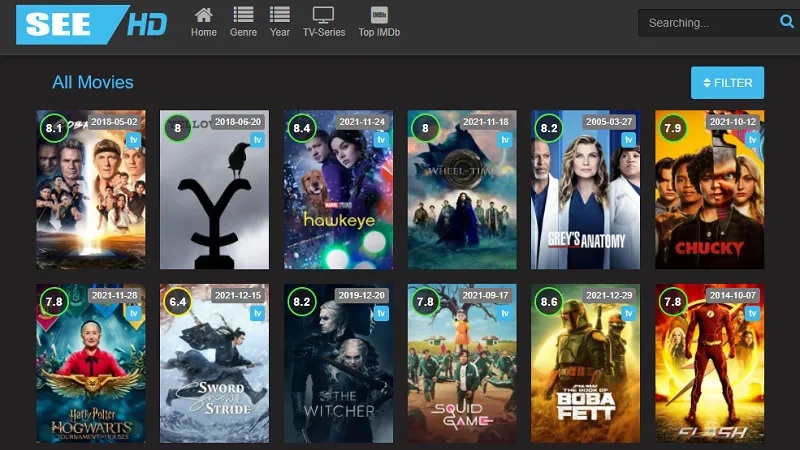 download tv shows seehd interface
