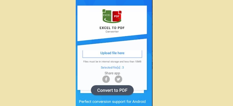 excel to pdf converter mobile app