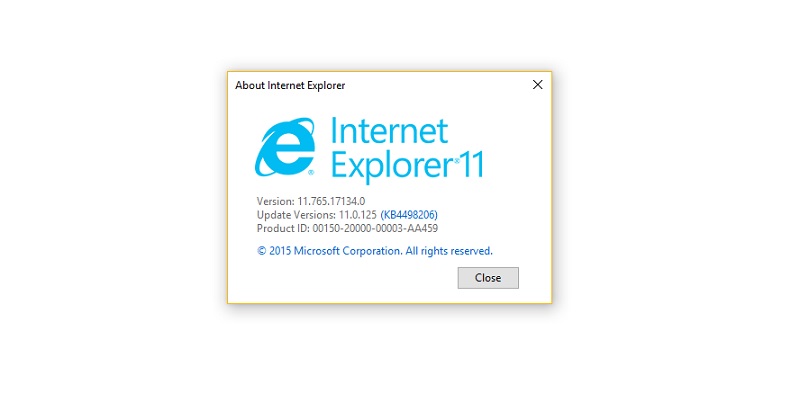 ie version