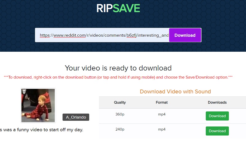 Ripsave Video Downloader