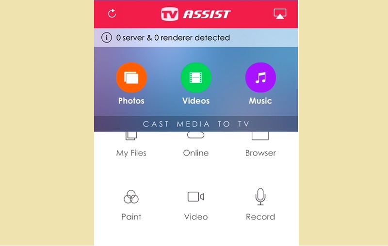 tv assist interface