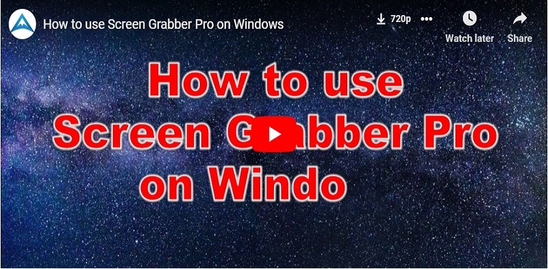 wie man Screen Grabber Pro benutzt