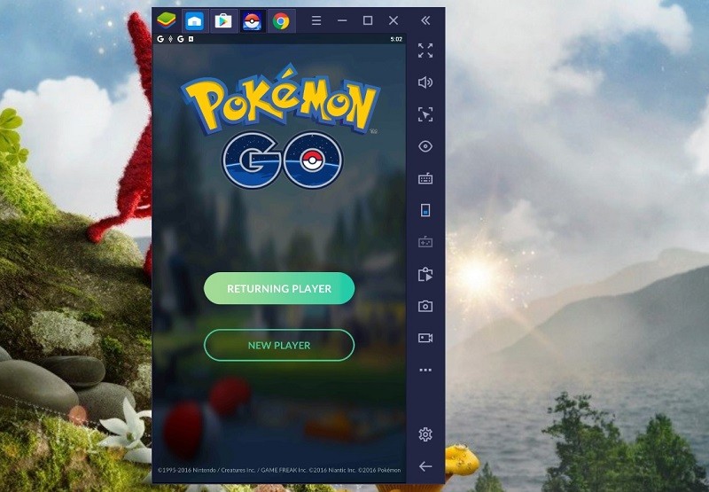 how to use bluestacks and fake gps to play pokemon go