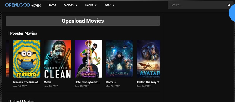 openload movies interface