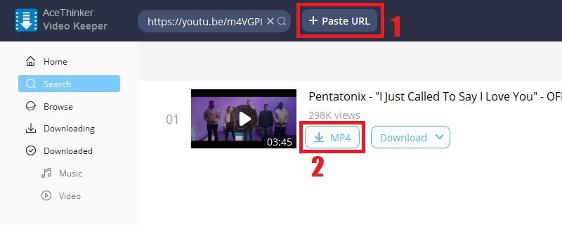 best youtube to mp4 converter vk step3