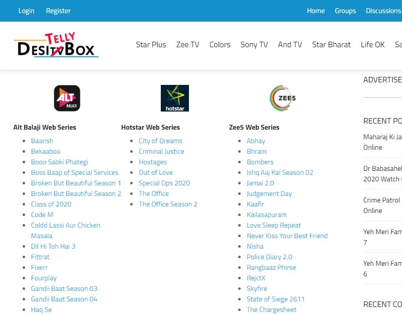 desitvbox homepage