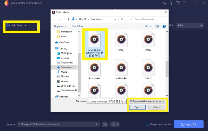 vm locate mp3 step2
