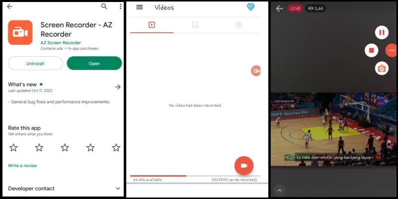 record facebook live video or call on android phone
