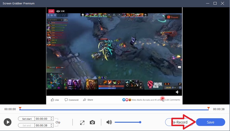 sgpremium save facebook live