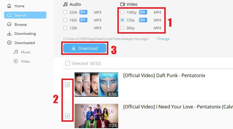 youtube multi downloader alternative vk download step3
