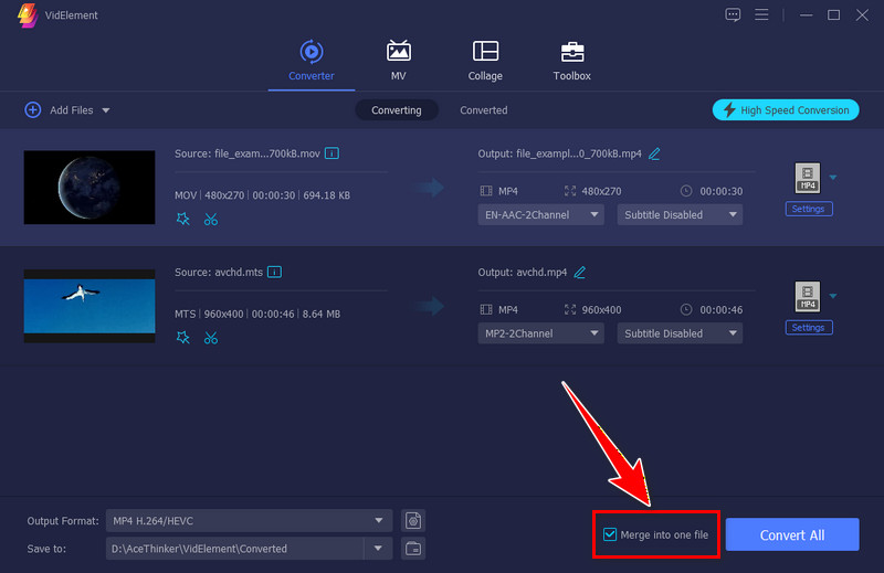 merge and combine files