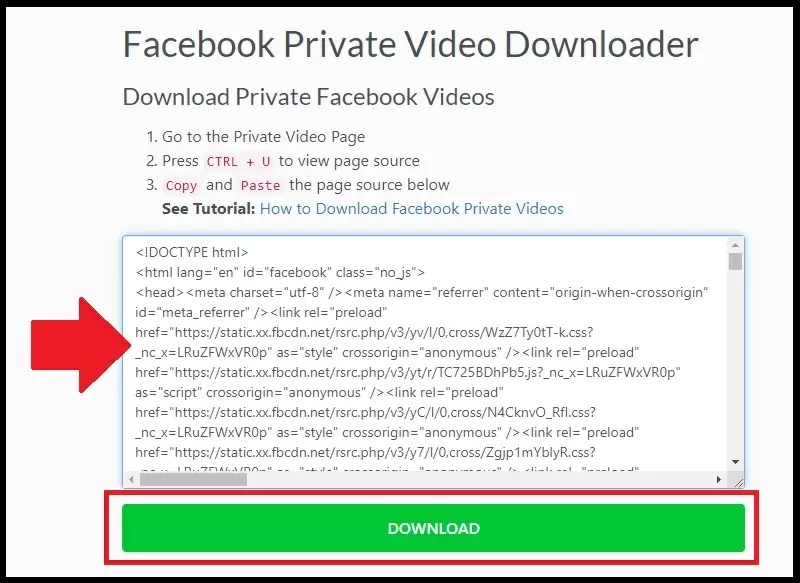 private facebook videos getfvid