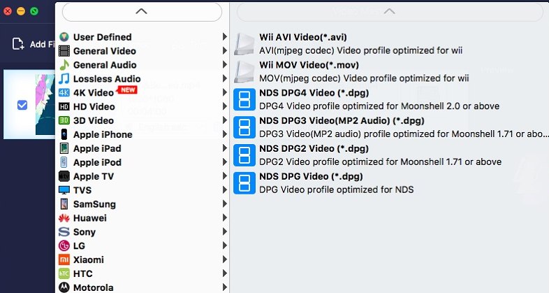 video master mac output