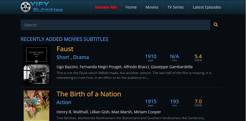 subtitle download for free yifysubtitles