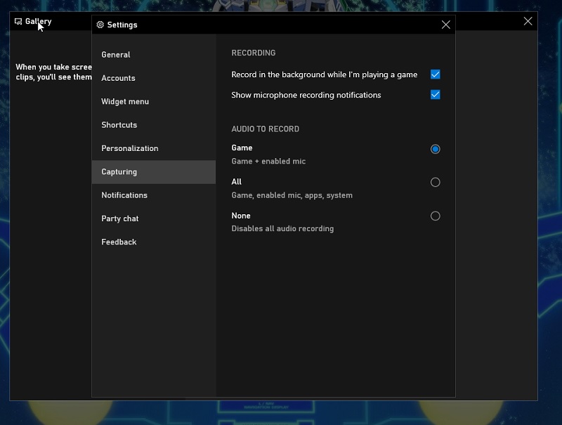 Windows10 Gamebar Schritt1