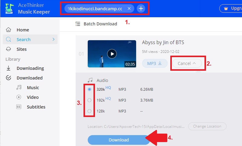 download bandcamp mk step2
