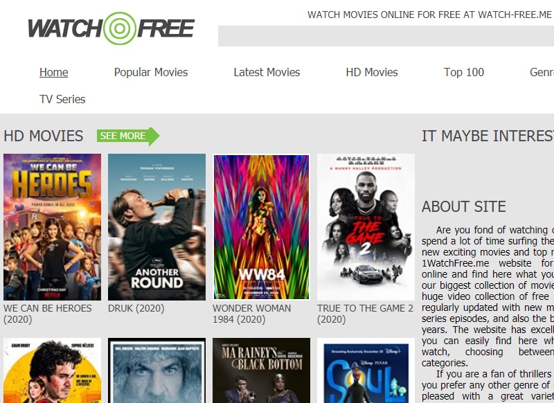 Where i can watch free movies online without registering