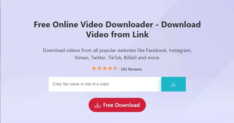 free online video downloader interface