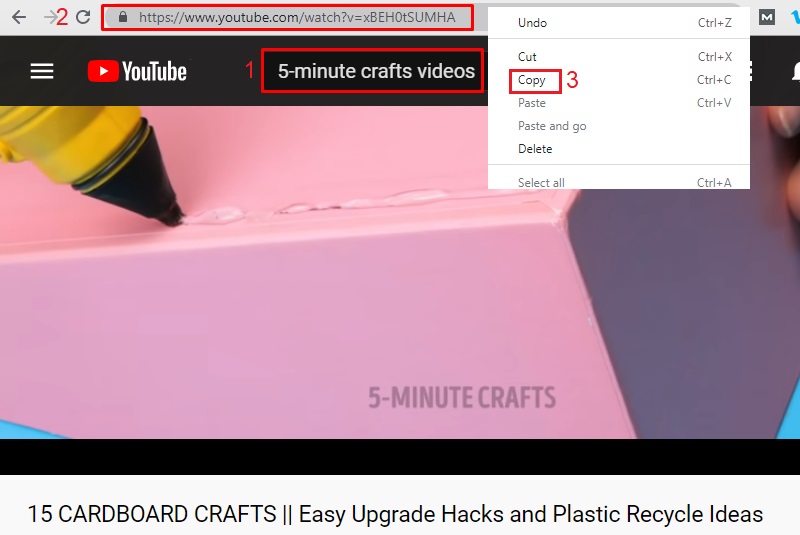 5 minute craft vide download step 2