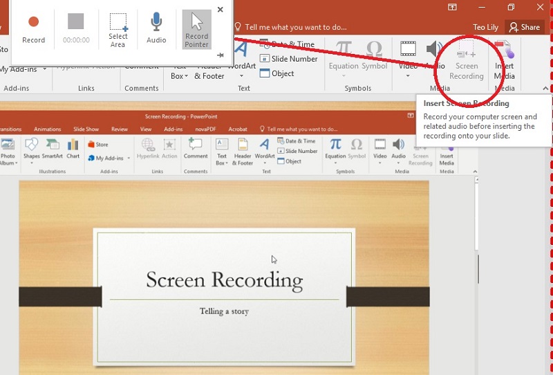 record powerpoint powerpoint