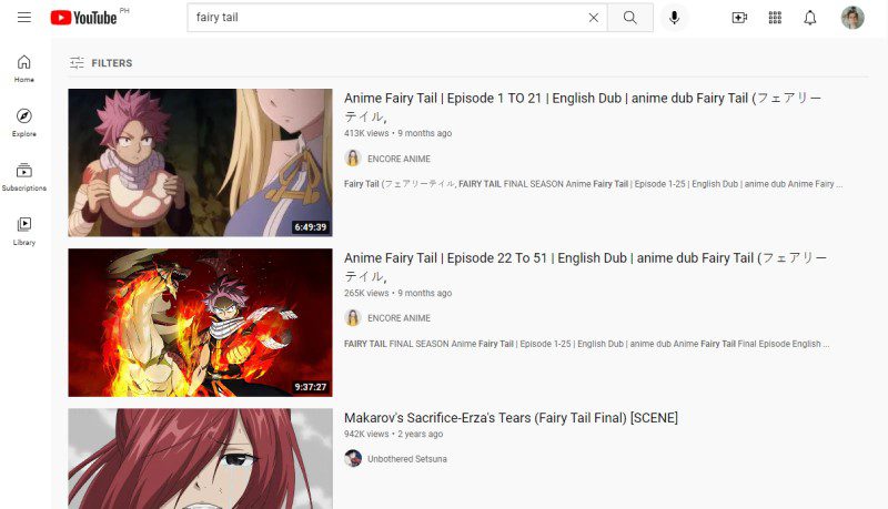 download anime videos youtube