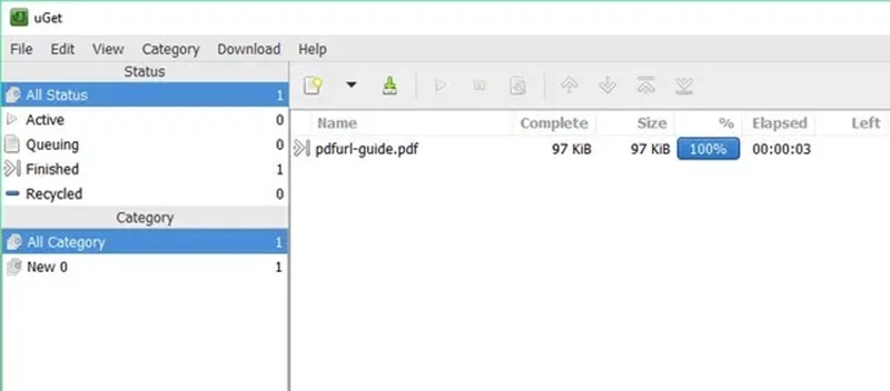 uget interface