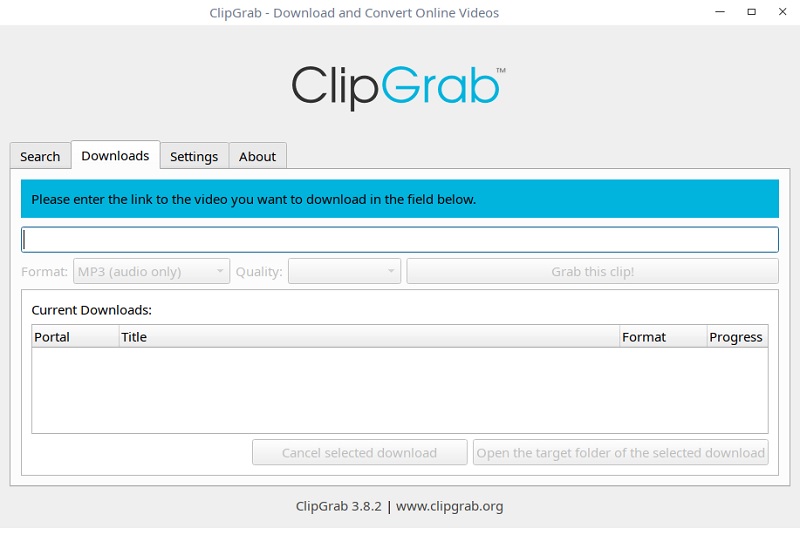 clipgrab interface