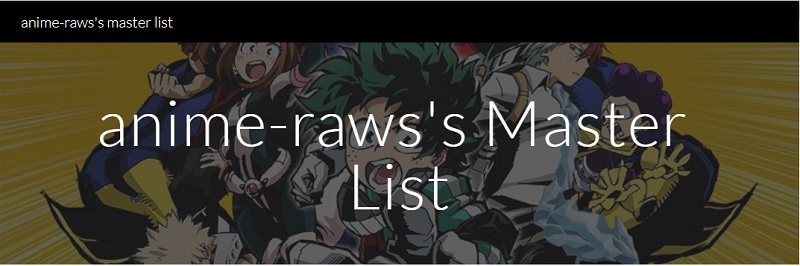 download raw anime animes raw