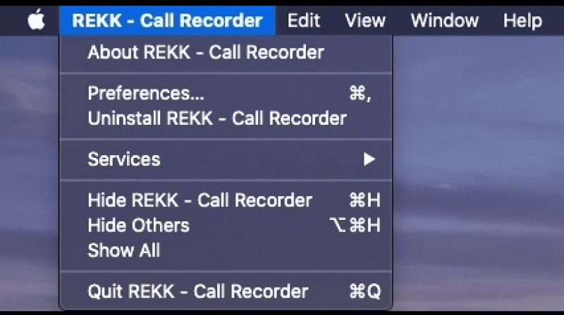 rekk call recorder on mac