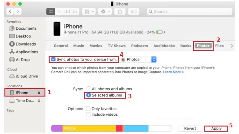 recover photos from dead iphone itunes