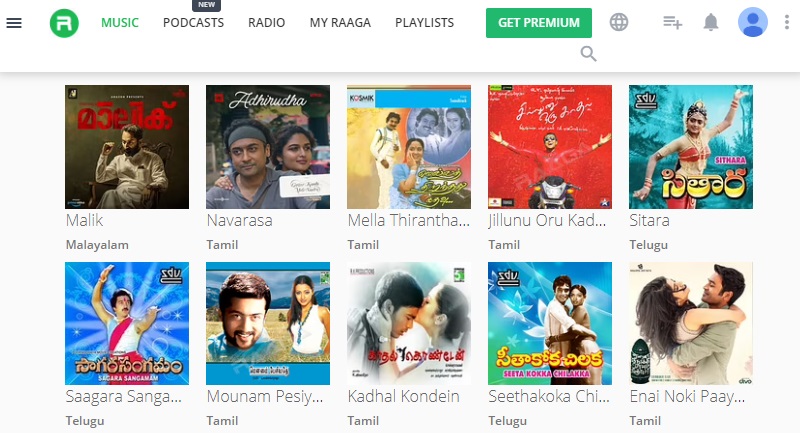 sites to download malayalam songs raaga interface