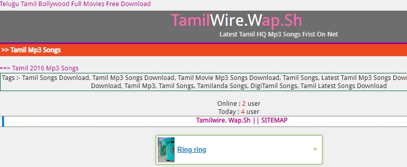 sites to download tamil songs mp3tamilwire interface