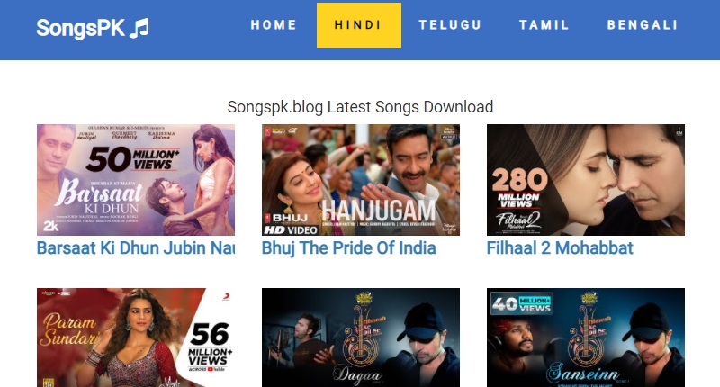 sites to download tamil songs songspk3 interface