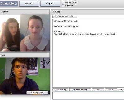 chatroulette interface